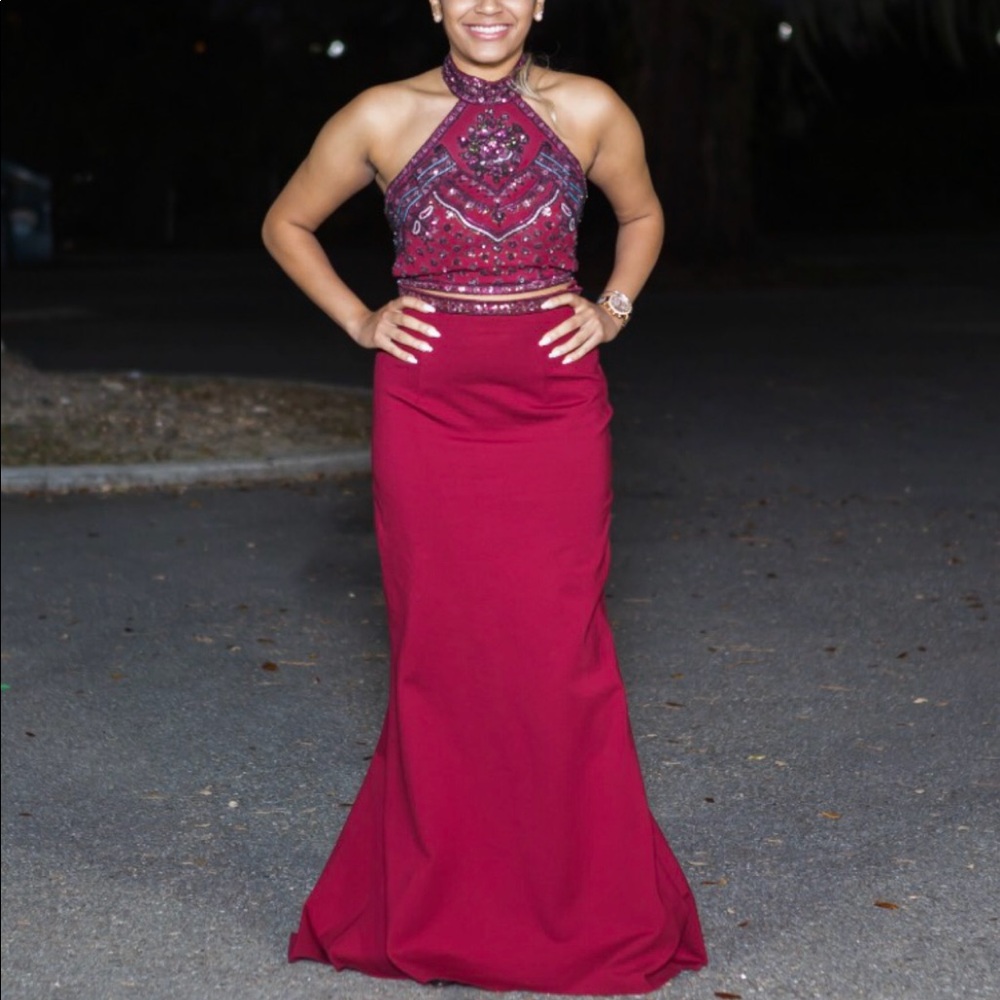 Sherri Hill 2 piece prom dress